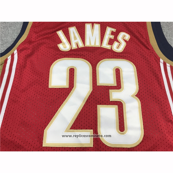Camiseta Cleveland Cavaliers LeBron James #23 Mitchell & Ness 2003-04 Rojo